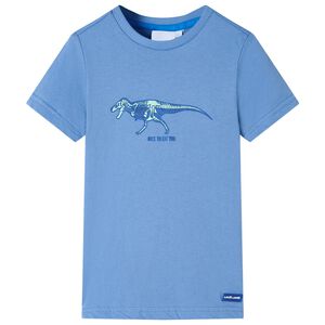 vidaXL Kindershirt 104 middelblauw