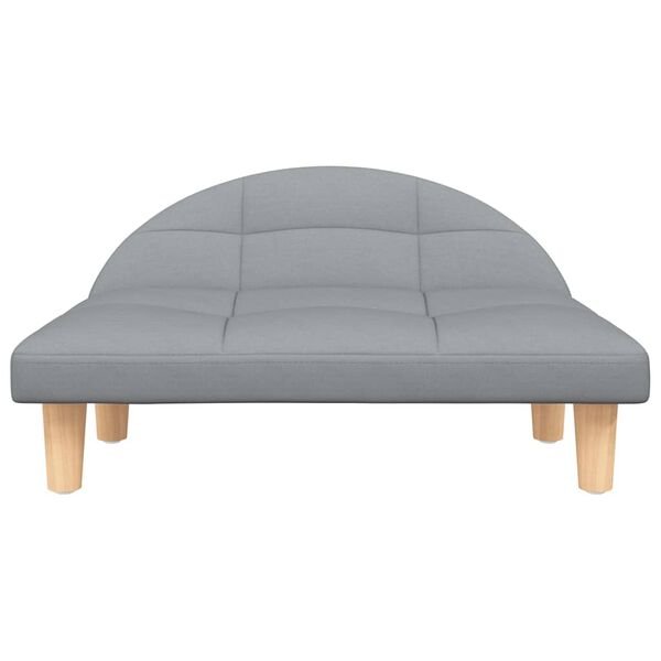 vidaXL Hondenmand 70x52x30 cm stof lichtgrijs