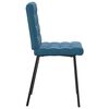 vidaXL Eetkamerstoelen 4 st fluweel blauw