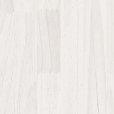 vidaXL Bijzetkast 35,5x33,5x76 massief grenenhout wit