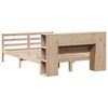 vidaXL Bed met boekenkast zonder matras massief grenenhout 135x190 cm