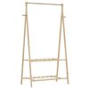 vidaXL Kledingrek met schappen 96x45,5x150,5 cm bamboe