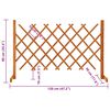 vidaXL Tuinlatwerk 120x90 cm massief vurenhout oranje