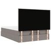 vidaXL Ottoman bed met matras en LED's 140x190cm stof taupe