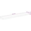 vidaXL Wandschap rechthoekig natuurlijke rand 140x20x3,8 cm acaciahout