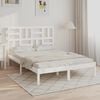 vidaXL Bedframe massief hout wit 160x200 cm