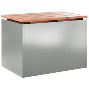 vidaXL Tuinbank Zilver 60 x 40 x 43 cm Gegalvaniseerd staal