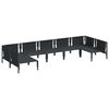 vidaXL Tuin Sofa Set 7 pcs Antraciet Staal