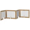 vidaXL Opvouwbaar hondenhek met standaards 4 pcs Artisanaal eiken