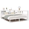 vidaXL Bed met boekenkast zonder matras grenenhout wit 140x190 cm