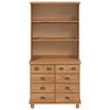 vidaXL Hutch ASKIM Honingbruin 91 x 40 x 184 cm Massief grenenhout