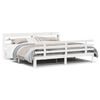 vidaXL Bedframe met hoofdeinde zonder matras 200x200 cm wit