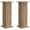 vidaXL Plantenstandaard 2 st Artisanaal eiken 30,5 x 30 x 80,5 cm