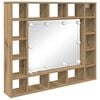 vidaXL Spiegelkast Artisan Eiken 91 x 15 x 76,5 cm Bewerkt hout