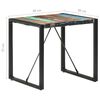 vidaXL Eettafel 80x80x75 cm massief gerecycled hout