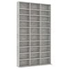 vidaXL Cd-kast 102x16x177,5 cm bewerkt hout betongrijs