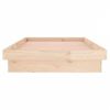 vidaXL Bedframe LED massief hout 100x200 cm