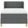 vidaXL Boxspringbed met matras Donkergrijs 90 x 190 cm Stof