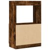 vidaXL Hoge kast 63x33x100 cm bewerkt hout gerookt eikenkleurig