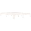 vidaXL Bedframe massief grenenhout wit 160x200 cm
