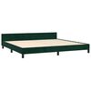 vidaXL Bedframe zonder matras 200x200 cm fluweel donkergroen