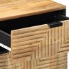 vidaXL Nachtkastje 50x33x60 cm massief mangohout bruin