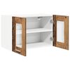 vidaXL Hangkast met opslag 2 pcs Oudhout 60 x 31 x 40 cm Bewerkt hout