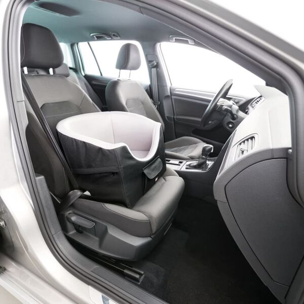 TRIXIE Autozitje voor honden 45x39x42 cm zwart en grijs