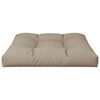 vidaXL Palletkussen 80x80x12 cm stof taupe