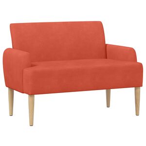 vidaXL Loungebank met knopencomfort Rood-oranje 116 x 67 x 81 cm
