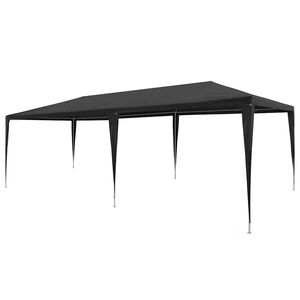 vidaXL Partytent 3x6 m PE antraciet