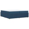 vidaXL Bedframe met matras Blauw 200 x 200 cm Stof