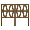 vidaXL Hoofdbord 146x4x100 cm massief grenenhout honingbruin