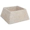 vidaXL Kerstboomkraag Wit 60 x 60 x 28 cm Waterhyacint