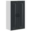 vidaXL Vaatwasserpaneel Kalmar Zwart 60 x 31 x 100 cm Bewerkt hout