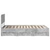 vidaXL Bedframe met lade Beton Grijs 135 x 190 cm Geconstrueerd hout