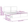 vidaXL Bedframe met lade Bruin Eiken 200 x 200 cm Ingenieurshout