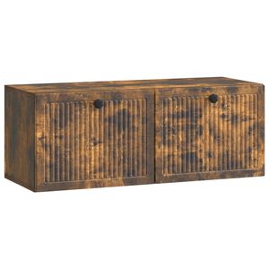 vidaXL Wandbeugel TV-kast Gerookt eiken 78,5 x 31 x 30 cm Bewerkt hout