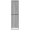 vidaXL Warderobe 2 pcs Grijs Sonoma 50 x 50 x 200 cm Bewerkt hout