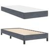 vidaXL Boxspringbed met matras Donkergrijs 80 x 220 cm Stof