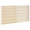 vidaXL Muurdisplaykast met plank Beige 100 x 8,5 x 54 cm Multiplex