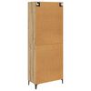 vidaXL Highboard Artisan Eiken 69,5 x 34 x 180 cm Bewerkt hout