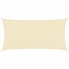 vidaXL Zonnezeil 160 g/m&sup2; 2x3,5 m HDPE cr&egrave;mekleurig