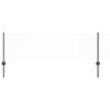 vidaXL zeshoekig gaasgek met palen 100 x 0,6 m PVC-Coated Staal Grijs