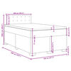 vidaXL Boxspring met matras fluweel roze 120x200 cm