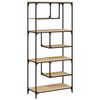 vidaXL Boekenkast 81x36x176 cm bewerkt hout sonoma eikenkleurig