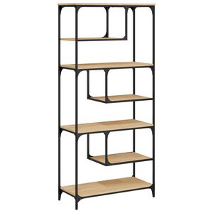 vidaXL Boekenkast 81x36x176 cm bewerkt hout sonoma eikenkleurig