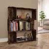 vidaXL Boekenkast / kamerscherm 80x24x96 cm bewerkt hout gerookt eiken