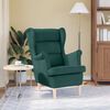 vidaXL Fauteuil 74x84x100 cm stof donkergroen