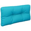 vidaXL Palletkussen 80x40x12 cm stof turquoise